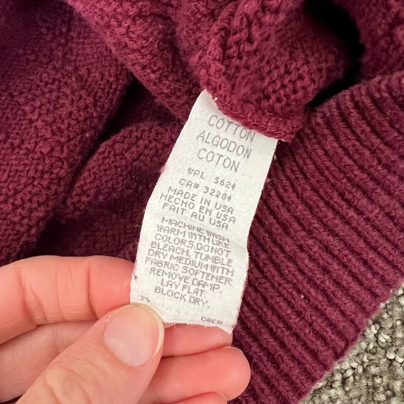 Vintage Shenandoah Men’s Sweater Chunky Knit Crew Neck Cotton USA Made Size 3XLT - Picture 4 of 7